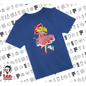Candy, Παιδικό T-Shirt ΜΠΛΕ από 100% βαμβάκι, για κάθε μέρα. Vegan & OEKO-TEX πιστοποιημένο.