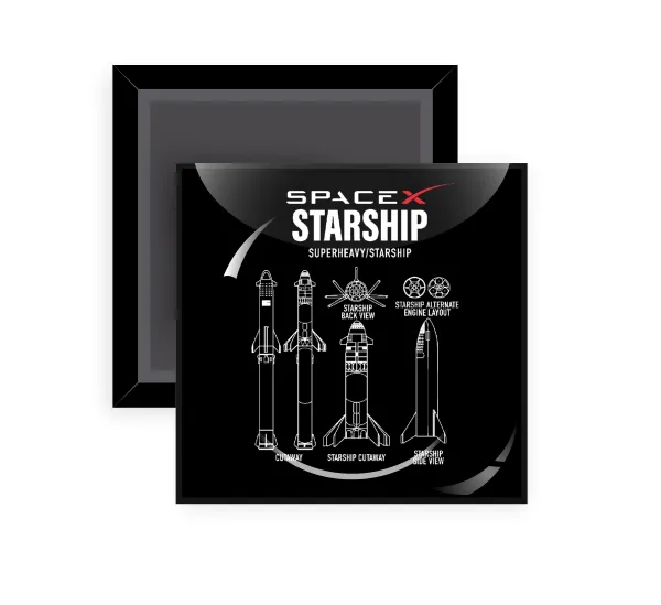 Space X — Τετράγωνο (5x5cm)