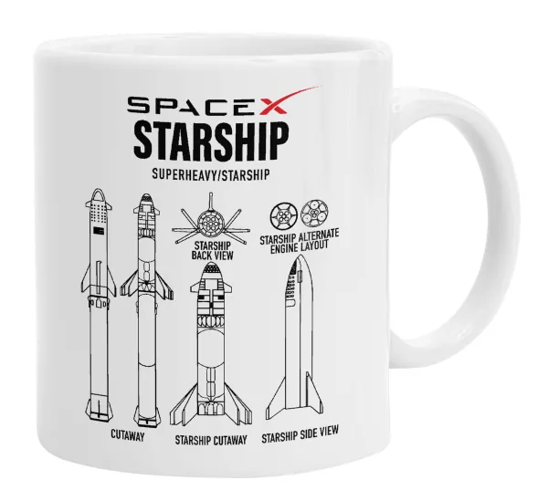 Space X — Κούπα, κεραμική, 330ml