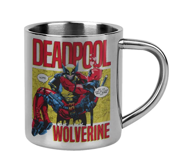 Superhero Deadpool Wolverine — Mug Stainless steel double wall 300ml