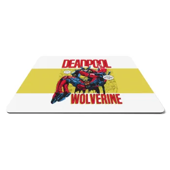 Superhero Deadpool Wolverine, Mousepad ορθογώνιο 27x19cm
