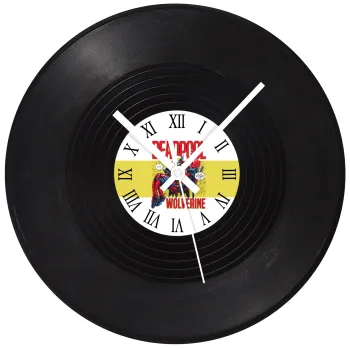Superhero Deadpool Wolverine, Ρολόι τοίχου Βινύλιο (30cm)