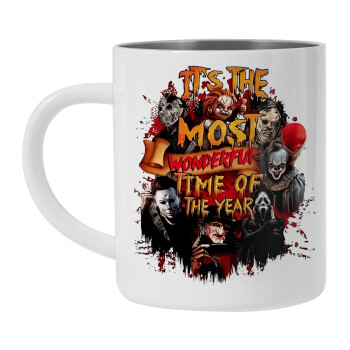 Halloween it's most wonderful time of the year, Mug Stainless steel double wall 300ml