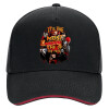 DRILL Adult Ultimate Hat BLACK/RED, (100% COTTON, ADULT, UNISEX, ONE SIZE)