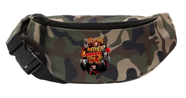 Halloween it's most wonderful time of the year — Unisex waist bag (banana) in Jungle camouflage color with 2 pockets