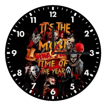 Halloween it's most wonderful time of the year, Ρολόι τοίχου ξύλινο (20cm)