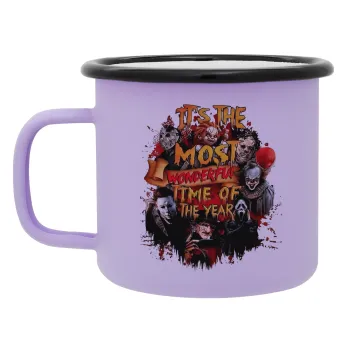 Halloween it's most wonderful time of the year, Κούπα Μεταλλική εμαγιέ ΜΑΤ Light Pastel Purple 360ml