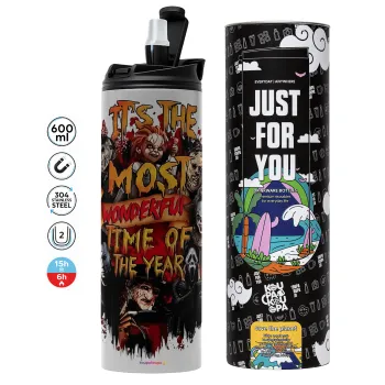 Halloween it's most wonderful time of the year, Tumbler stainless steel GREY 600ml