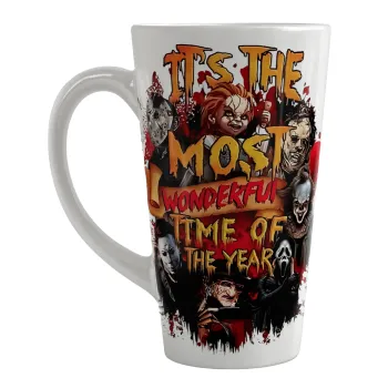 Halloween it's most wonderful time of the year, Κούπα κωνική Latte Μεγάλη, κεραμική, 450ml