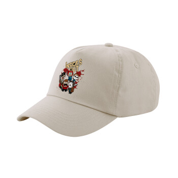 Halloween Inside out, SAND Adult Cap Cotton (UNISEX, ONE SIZE)