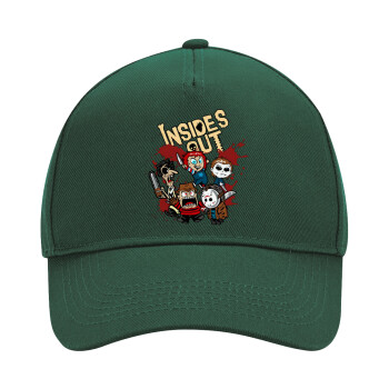 Halloween Inside out, Καπέλο Ενηλίκων Ultimate ΠΡΑΣΙΝΟ, (100% ΒΑΜΒΑΚΕΡΟ DRILL, ΕΝΗΛΙΚΩΝ, UNISEX, ONE SIZE)