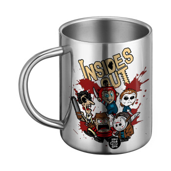 Halloween Inside out, Ανοξείδωτη Μεταλλική Κούπα 450ml - Διπλού Τοιχώματος