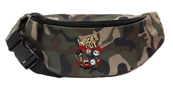 Halloween Inside out — Unisex waist bag (banana) in Jungle camouflage color with 2 pockets