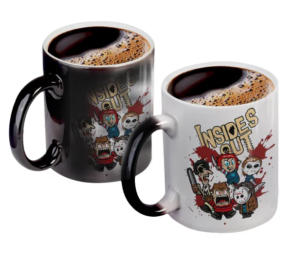 Halloween Inside out — Κούπα Μαγική, κεραμική, 330ml που αλλάζει χρώμα με το ζεστό ρόφημα