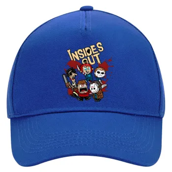 Halloween Inside out, Καπέλο Ενηλίκων Ultimate ΜΠΛΕ, (100% ΒΑΜΒΑΚΕΡΟ DRILL, ΕΝΗΛΙΚΩΝ, UNISEX, ONE SIZE)