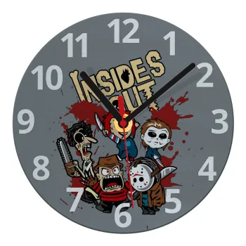 Halloween Inside out, Ρολόι τοίχου γυάλινο (20cm)