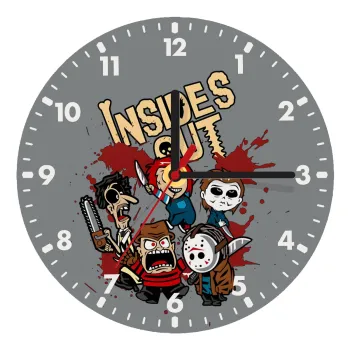 Halloween Inside out, Ρολόι τοίχου ξύλινο (20cm)