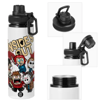 Halloween Inside out, Μεταλλικό παγούρι νερού με καπάκι ασφαλείας, αλουμινίου 850ml