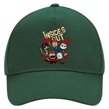 Halloween Inside out, Adult Ultimate Hat GREEN, (100% COTTON DRILL, ADULT, UNISEX, ONE SIZE)