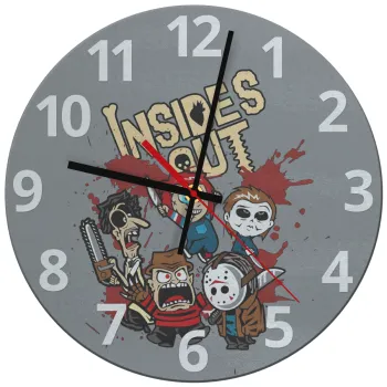 Halloween Inside out, Ρολόι τοίχου γυάλινο (30cm)