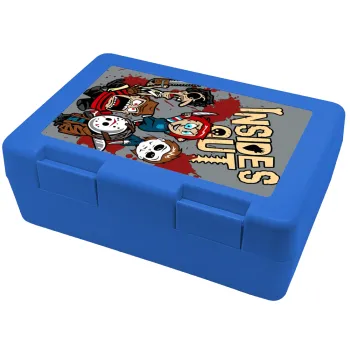 Halloween Inside out, Παιδικό δοχείο κολατσιού ΜΠΛΕ 185x128x65mm (BPA free πλαστικό)