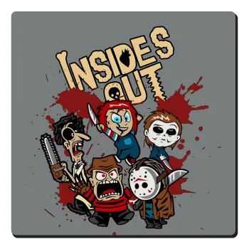 Halloween Inside out, Τετράγωνο μαγνητάκι ξύλινο 6x6cm