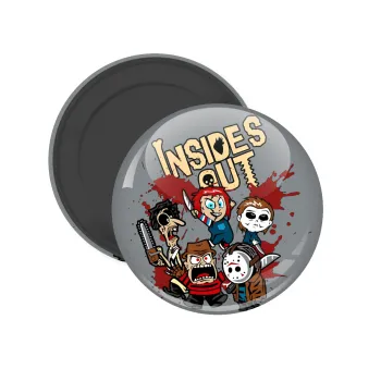 Halloween Inside out, Μαγνητάκι ψυγείου στρογγυλό διάστασης 5cm