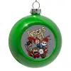 Green Christmas tree ornament bauble 8cm