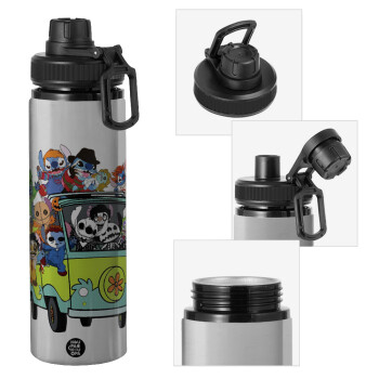 Stitch Halloween scooby car, Metallic water bottle with safety cap, 850ml aluminum