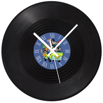 Stitch Halloween scooby car, Ρολόι τοίχου Βινύλιο (30cm)