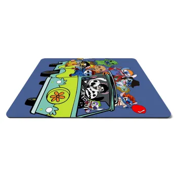 Stitch Halloween scooby car, Mousepad rect 27x19cm