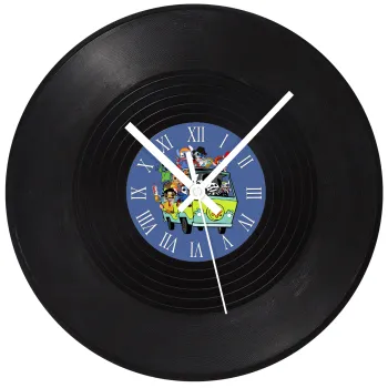 Stitch Halloween scooby car, Ρολόι τοίχου Βινύλιο (30cm)