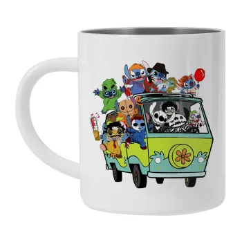 Stitch Halloween scooby car, Κούπα Ανοξείδωτη διπλού τοιχώματος 300ml