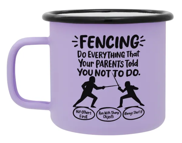 Fencing — Κούπα Μεταλλική εμαγιέ ΜΑΤ Light Pastel Purple 360ml