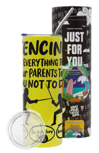 Fencing, do everything that your parents told you not to do. — 1