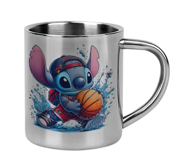 Stitch Basketball — Κούπα Ανοξείδωτη διπλού τοιχώματος 300ml