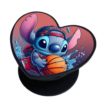 Stitch Basketball, Phone Holders Stand  καρδιά Μαύρο Βάση Στήριξης Κινητού στο Χέρι