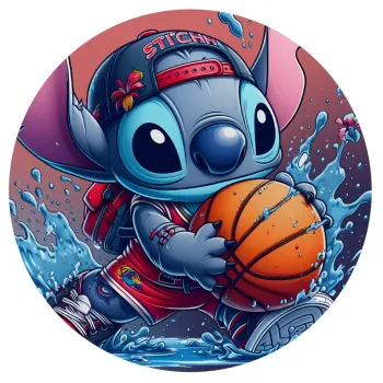 Stitch Basketball, Mousepad Στρογγυλό 20cm