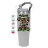 ΓΚΡΙ χρώματος Θερμός Ανοξείδωτο 890ml (30oz) με χερούλι
