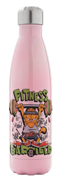 Garfield Fitness — Metal mug thermos Pink Iridiscent (Stainless steel), double wall, 500ml