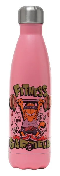 Garfield Fitness — Metal mug thermos Pink Mat (Stainless steel), double wall, 500ml