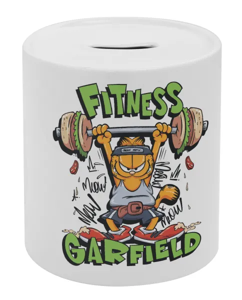 Garfield Fitness — Κουμπαράς πορσελάνης με τάπα