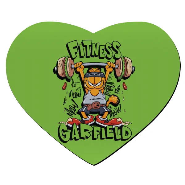 Garfield Fitness — Mousepad καρδιά 23x20cm