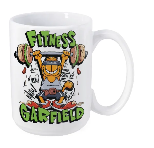Garfield Fitness — Mega mug, ceramic, 450ml