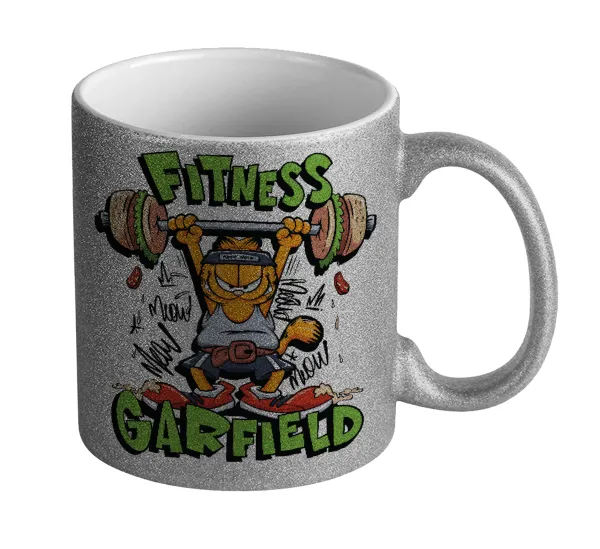 Garfield Fitness — Glitter Ασημένια