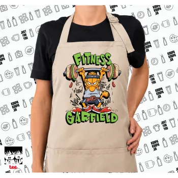 Garfield Fitness, Ποδιά μακριά Σεφ ολόσωμη με τσέπες SAND (ΕΝΗΛΙΚΩΝ)