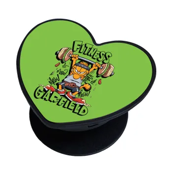 Garfield Fitness, Phone Holders Stand  καρδιά Μαύρο Βάση Στήριξης Κινητού στο Χέρι