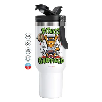 Garfield Fitness, Mega Tumbler με καπάκι, διπλού τοιχώματος (θερμό) 1,2L
