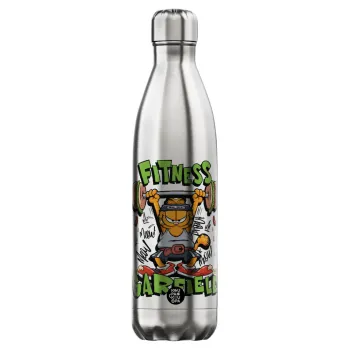 Garfield Fitness, Μεταλλικό παγούρι θερμός Inox (Stainless steel), διπλού τοιχώματος, 750ml