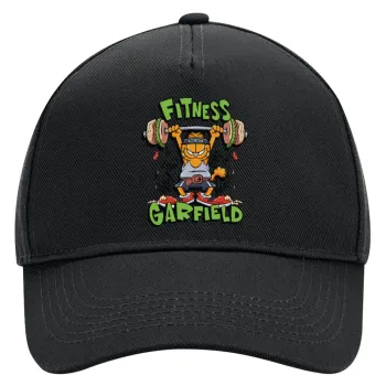 Garfield Fitness, Adult Ultimate Hat BLACK, (100% COTTON DRILL, ADULT, UNISEX, ONE SIZE)